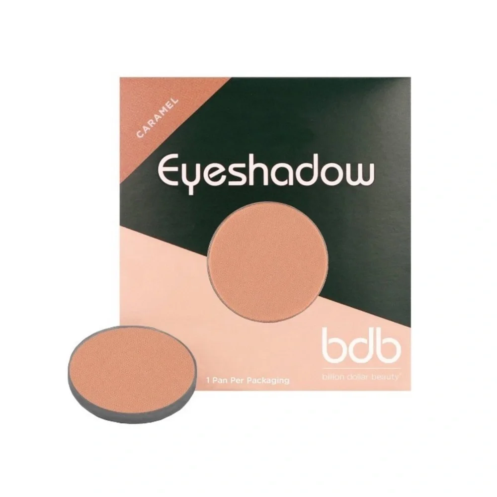 Billion Dollar Beauty Matte & Shimmer Eyeshadow Pan Set Shade Caramel & Golden